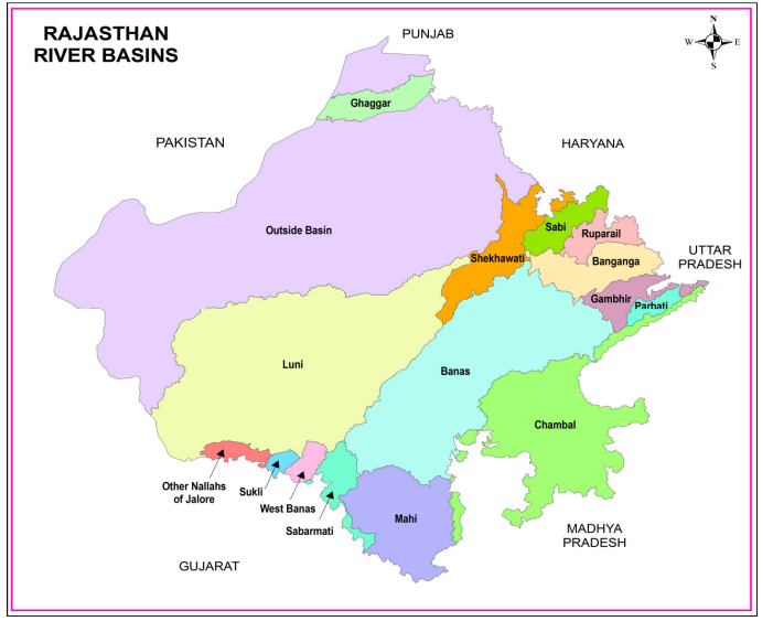 Rivers And Drainage System Of Rajasthan Andhra Pradesh Pcs Exam Notes 0547